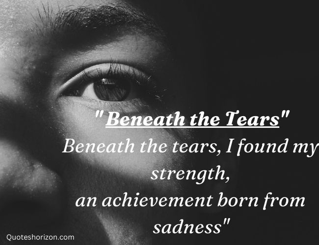 Unveiling Strength Beneath Tears: English Poetry.