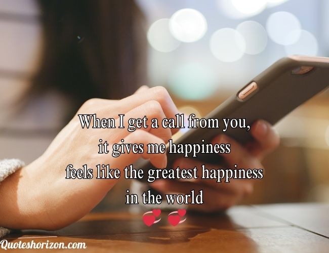 Pure happiness in a phone call - a 2-line poetic revelation