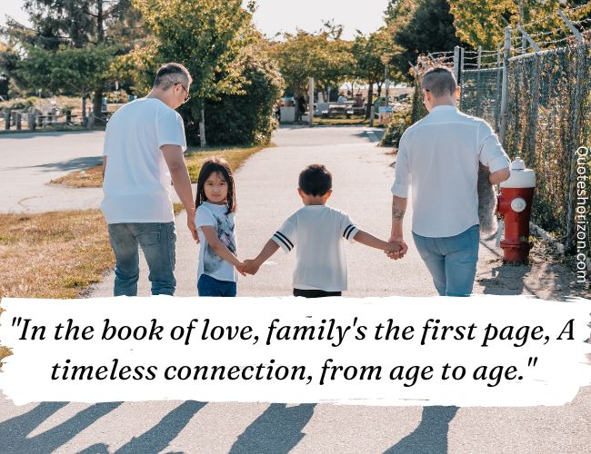 An open book with family's first page symbolizing love.