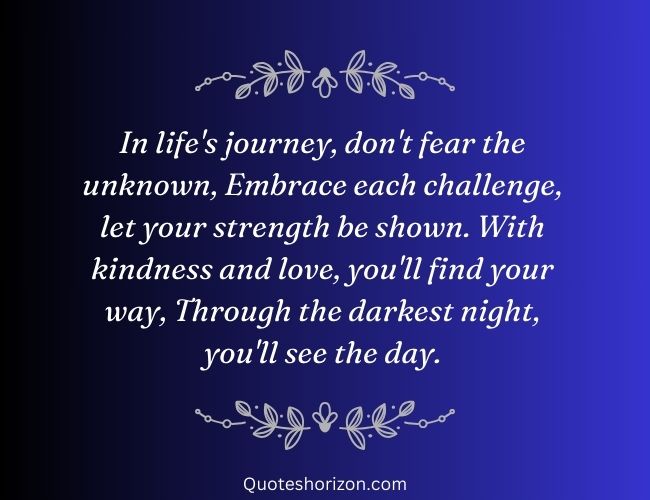 Journey of Courage - Inspirational Poetry.