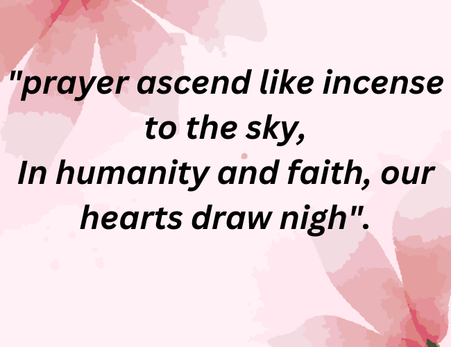 the poetic essence of Islamic prayers, expressed in English verses.