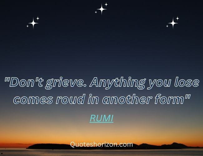 motivational english poetic words by Rumi.