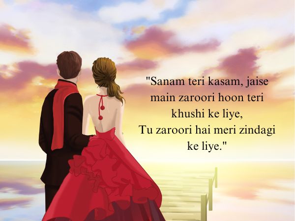 "Capturing love's essence in concise verses - 2 Line Shayari in English."